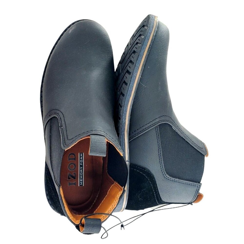 IZOD Boots Mens 8 Chukka Buffed Leather Water-Resistant Casual Business Shoes - Picture 6 of 10